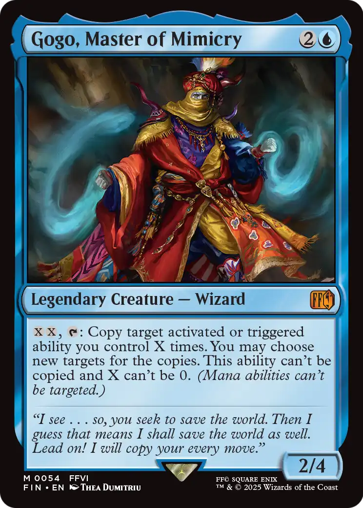 Gogo, Master of Mimicry - Final Fantasy - Magic The Gathering card