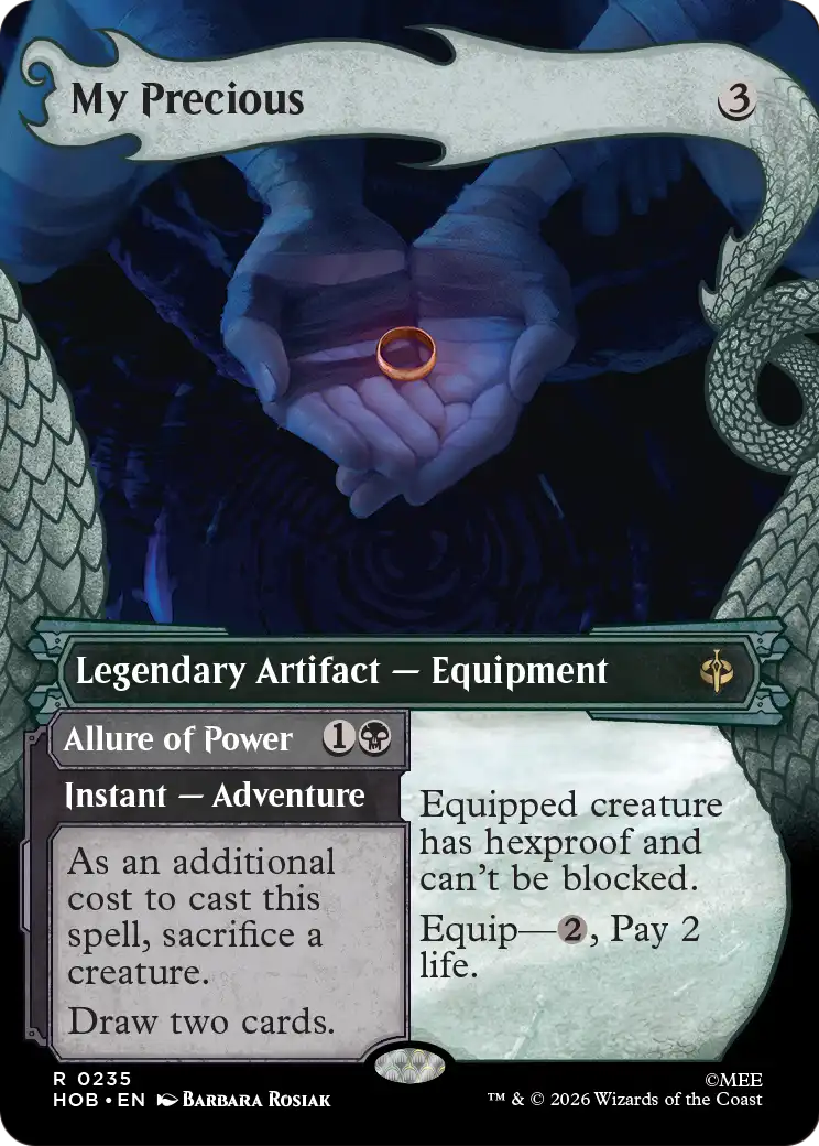 My Precious // Allure of Power - The Hobbit - Magic The Gathering card