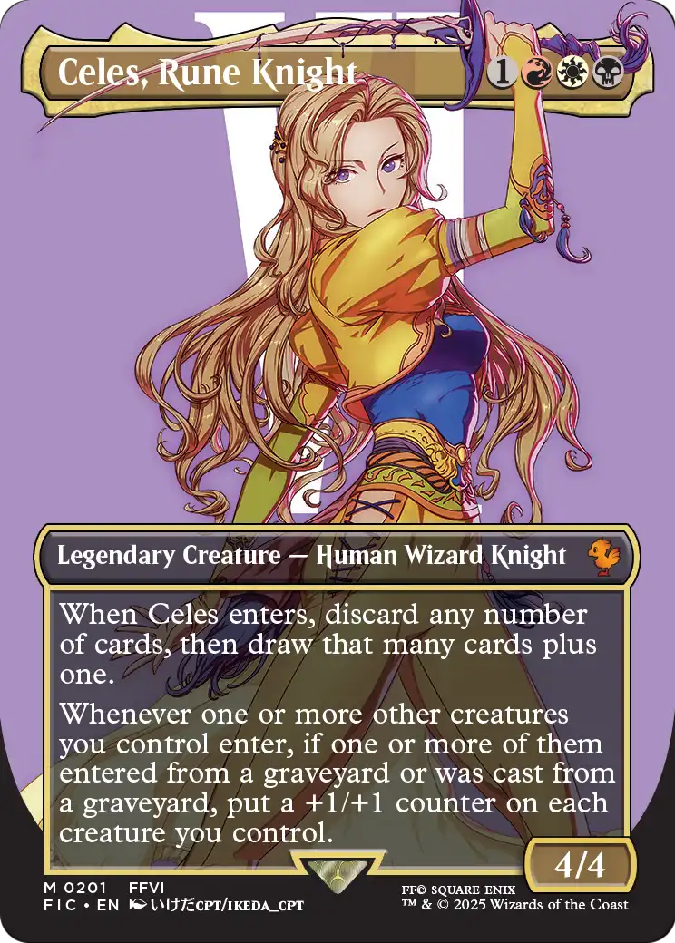 Celes, Rune Knight - Final Fantasy Commander - Magic The Gathering card