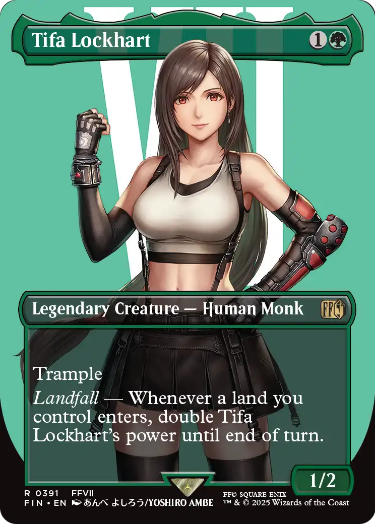 Tifa Lockhart - Final Fantasy - Magic The Gathering card