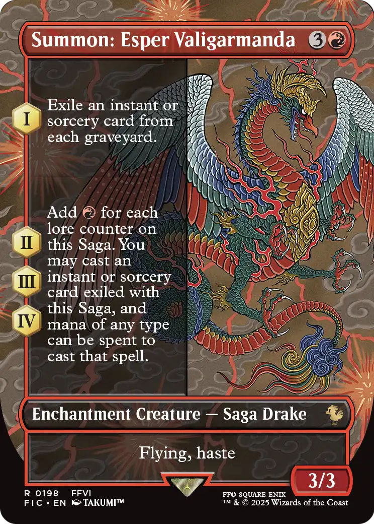 Summon: Esper Valigarmanda - Final Fantasy Commander - Magic The Gathering card