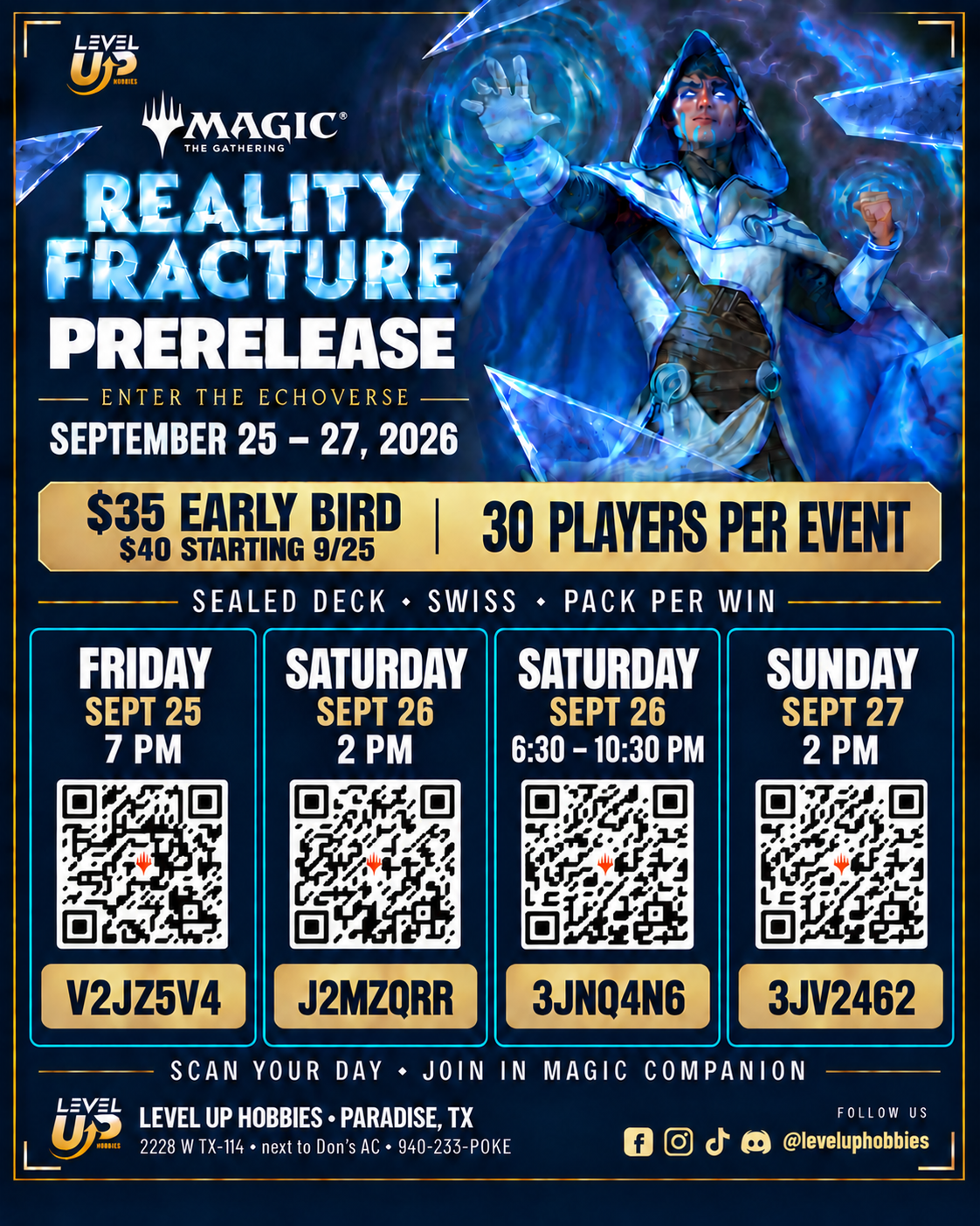 Reality Fracture Prerelease @ Level Up Hobbies