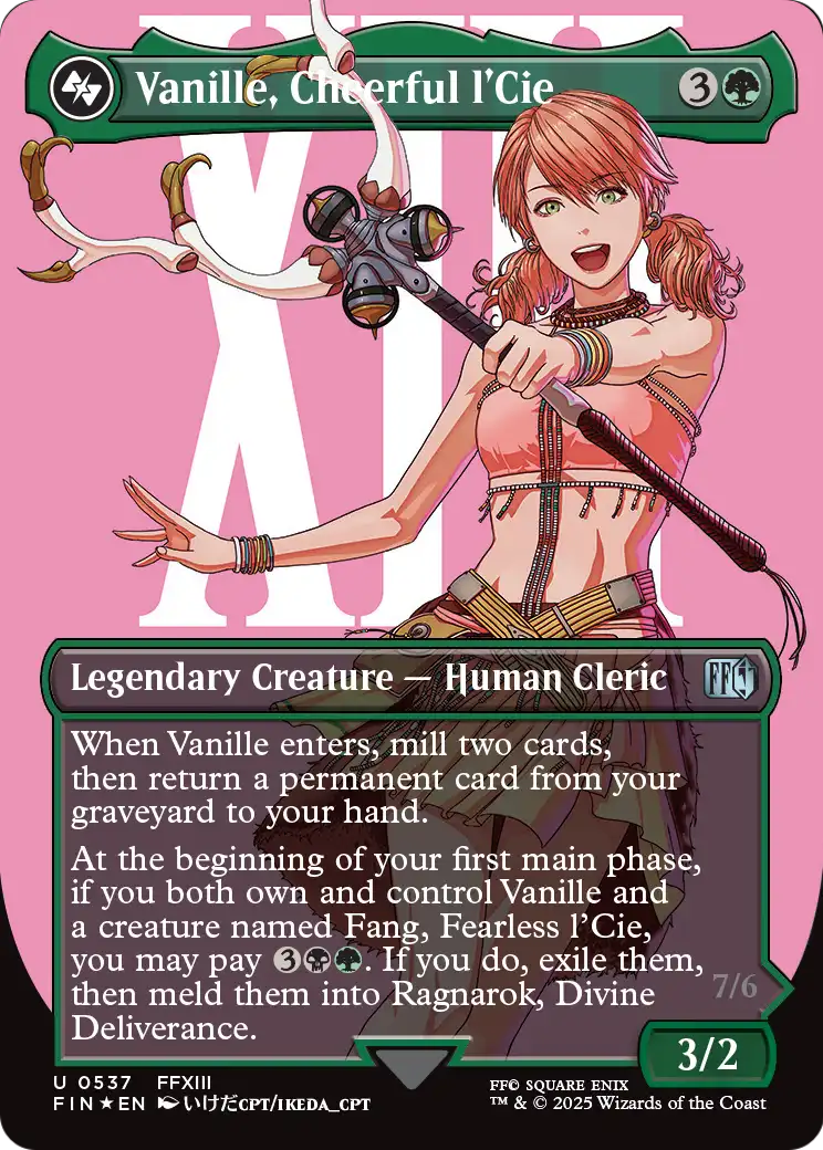 Vanille, Cheerful l'Cie - Final Fantasy - Magic The Gathering card