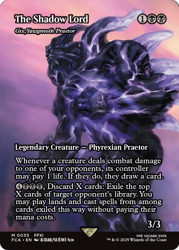 Gix, Yawgmoth Praetor - Final Fantasy: Through the Ages - Magic The Gathering card
