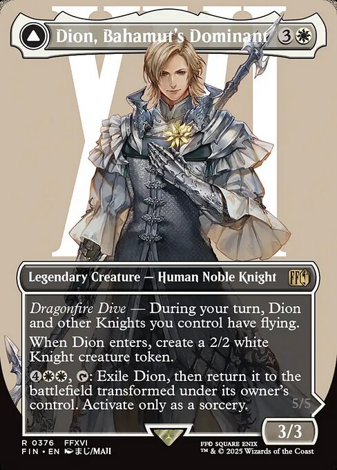 Dion, Bahamut's Dominant // Bahamut, Warden of Light (Final Fantasy) #376