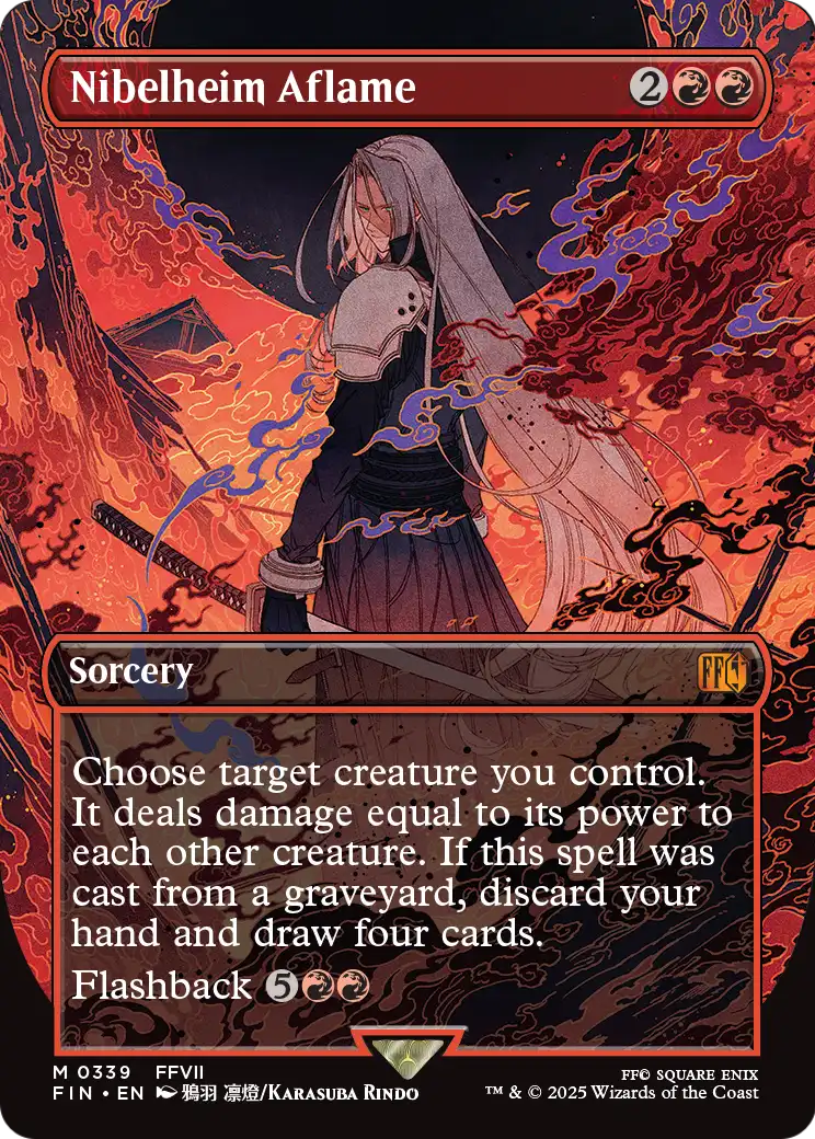 Nibelheim Aflame - Final Fantasy - Magic The Gathering card