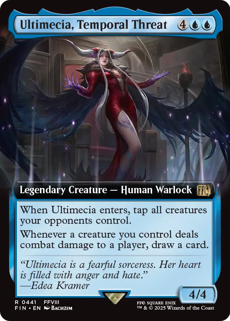Ultimecia, Temporal Threat - Final Fantasy - Magic The Gathering card