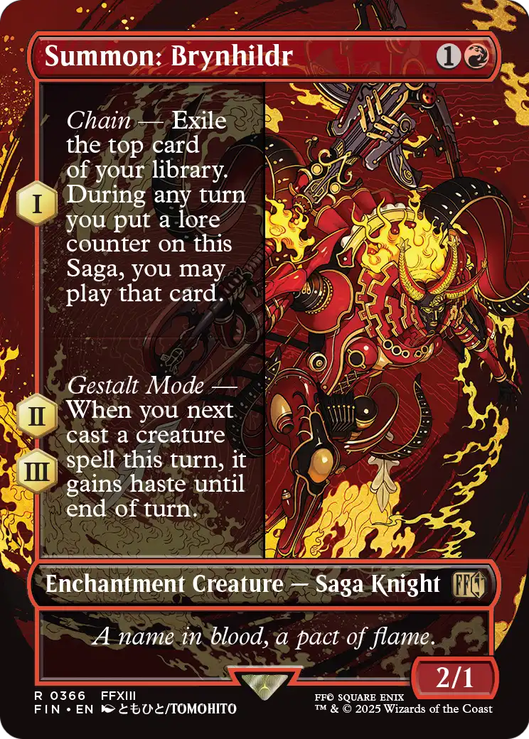 Summon: Brynhildr - Final Fantasy - Magic The Gathering card