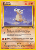 Cubone - Jungle 50 - Pokemon trading card