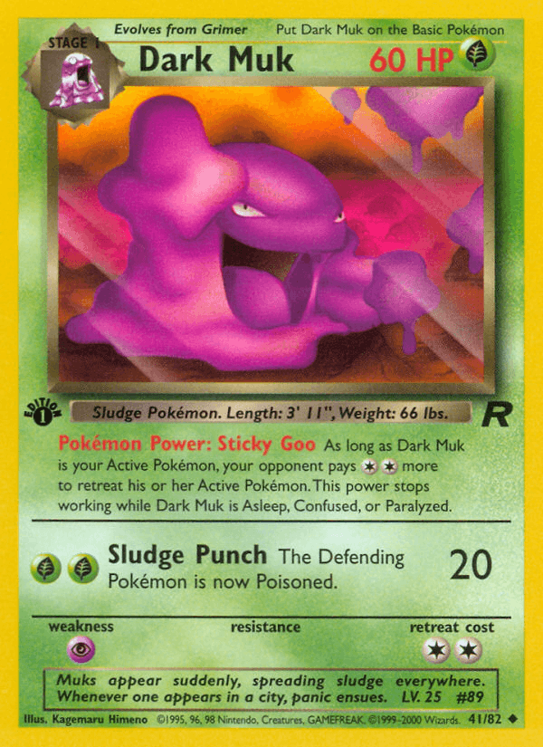 Dark Muk - Team Rocket 41 - Pokemon trading card