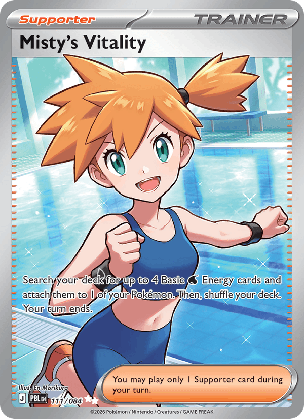 Misty's Vitality - Pitch Black 111 - Pokemon trading card