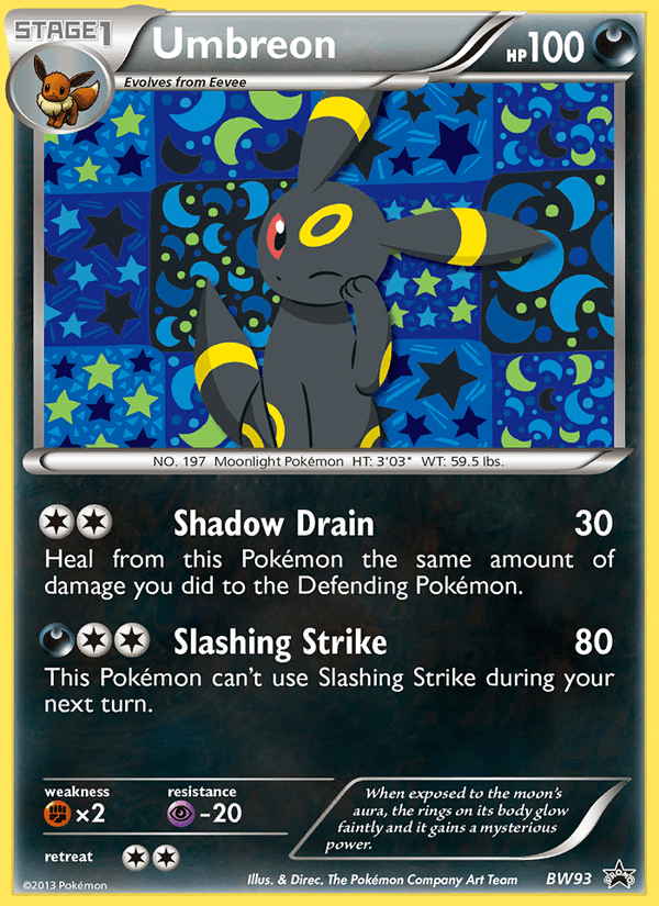 Umbreon - BW Black Star Promos BW93 - Pokemon trading card