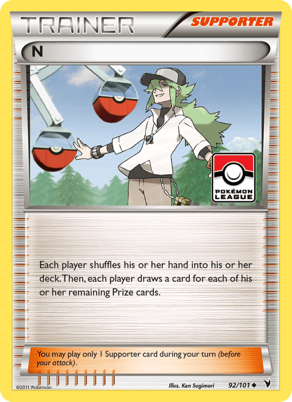 N - Noble Victories 92 - Pokemon trading card