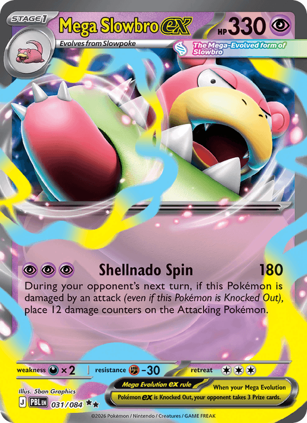 Mega Slowbro ex - Pitch Black 031 - Pokemon trading card