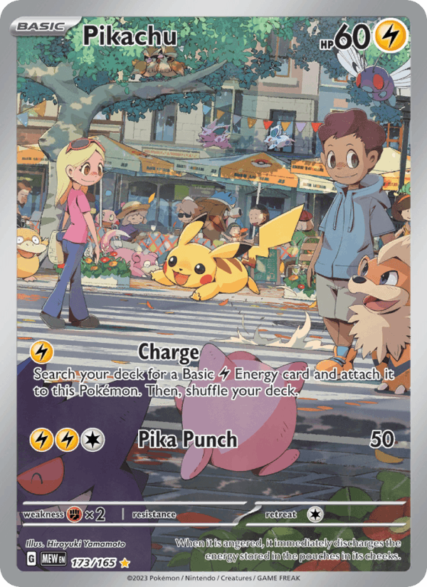 Pikachu - 151 173 - Pokemon trading card