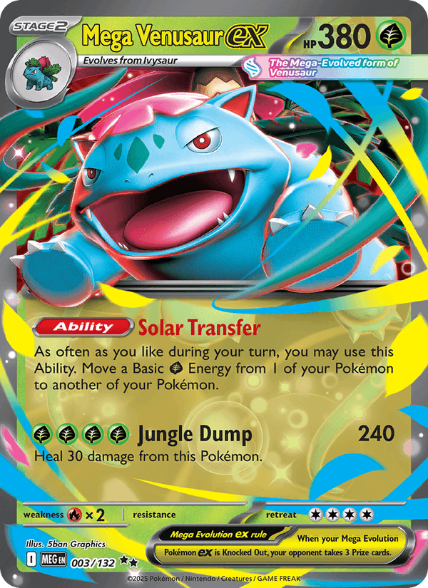 Mega Venusaur ex - Mega Evolution 003 - Pokemon trading card