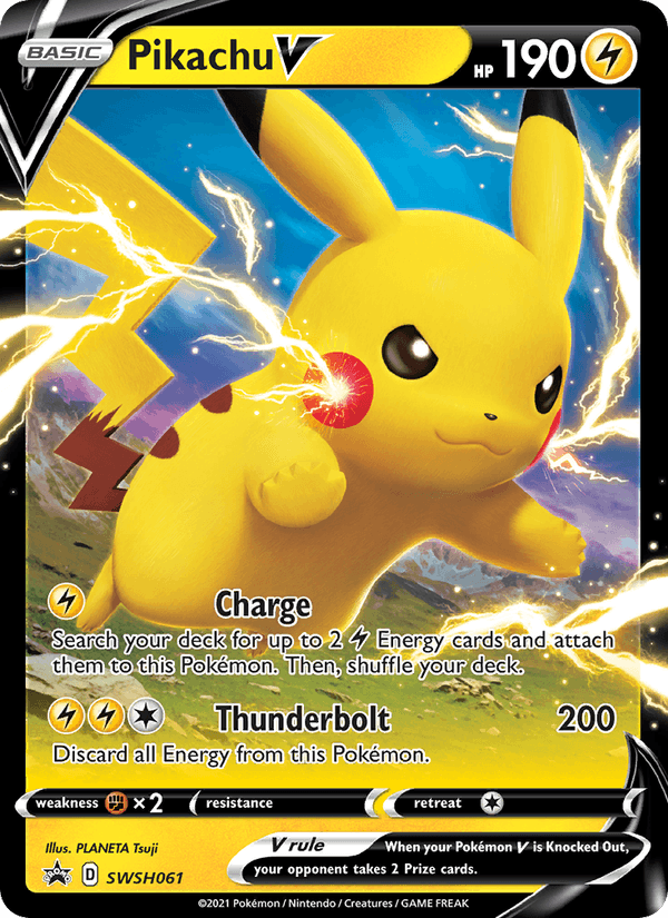 Pikachu V - SWSH Black Star Promos SWSH061 - Pokemon trading card