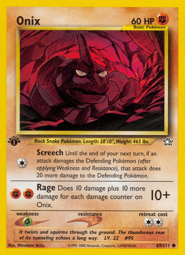 Onix - Neo Genesis 69 - Pokemon trading card