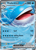 Wailord ex - Pitch Black 016 - Pokemon trading card