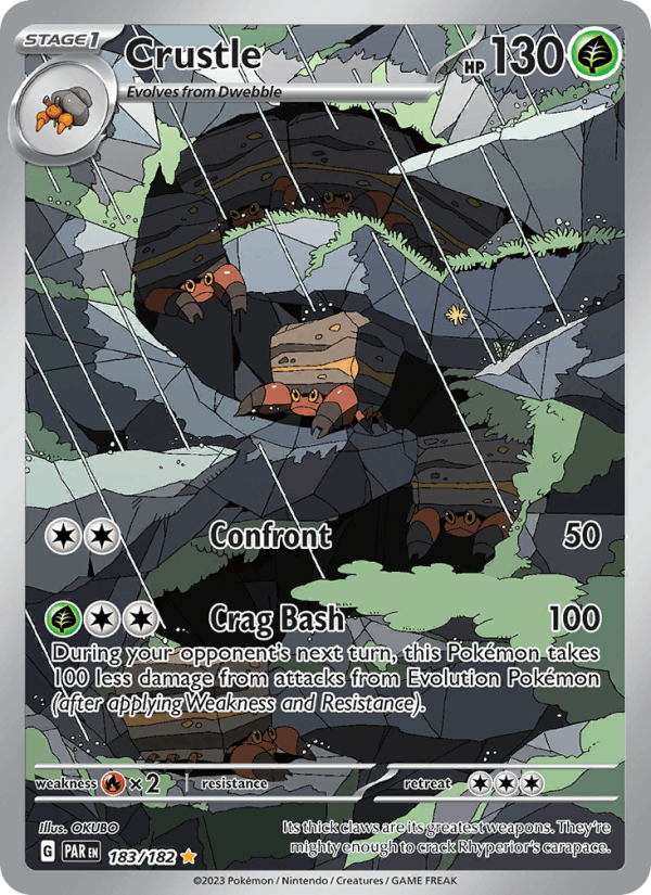 Crustle - Paradox Rift 183 - Pokemon trading card
