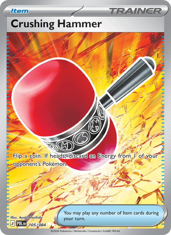 Crushing Hammer - Pitch Black 105 - Pokemon trading card