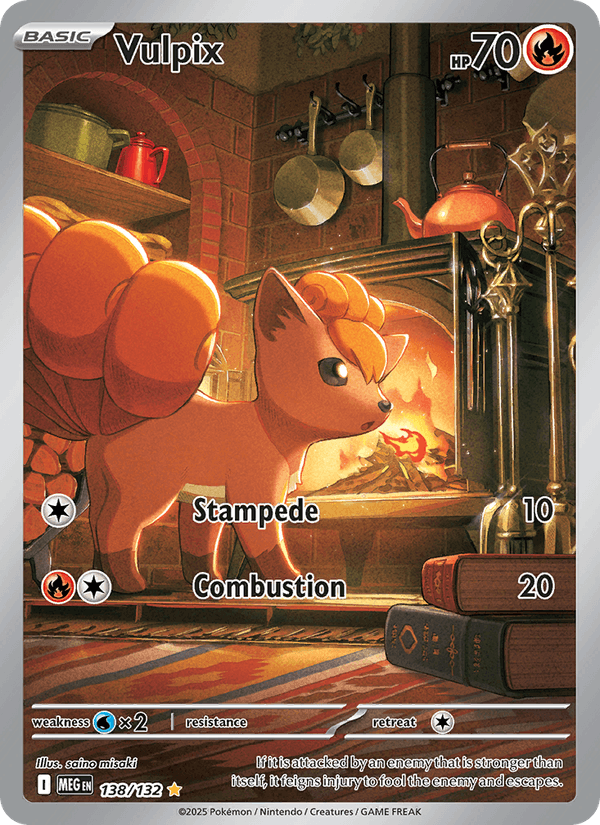 Vulpix - Mega Evolution 138 - Pokemon trading card
