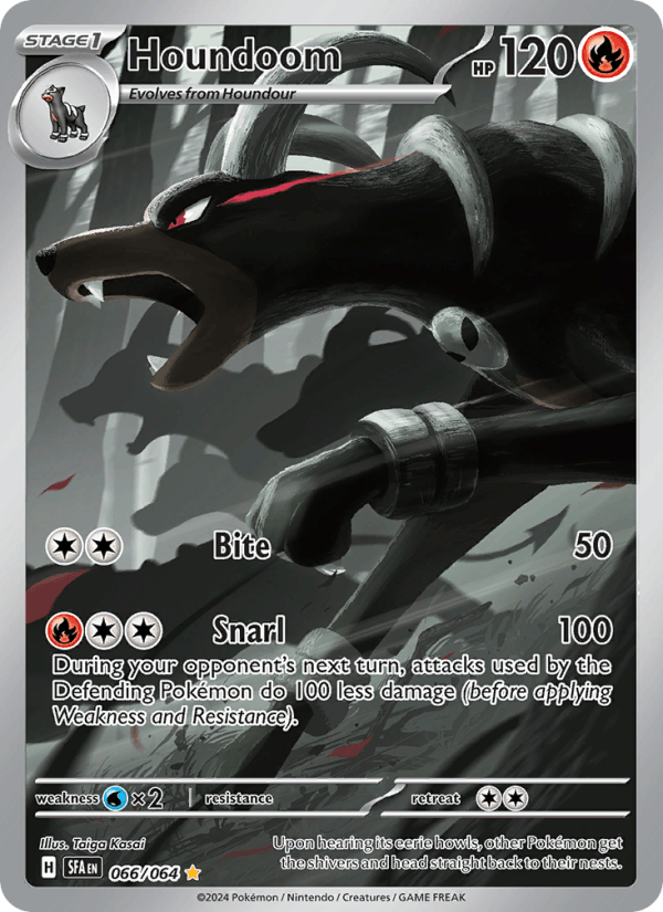 Houndoom - Shrouded Fable 066 - Pokemon trading card