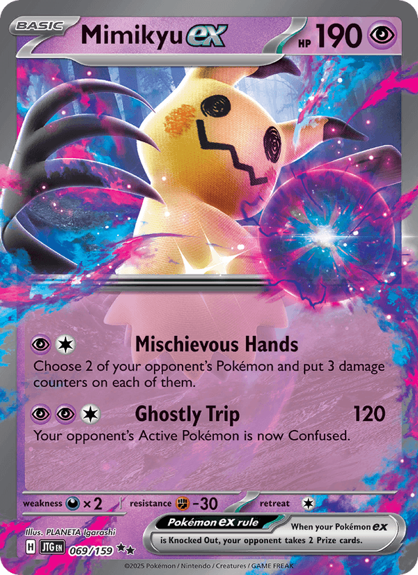 Mimikyu ex - Journey Together 069 - Pokemon trading card