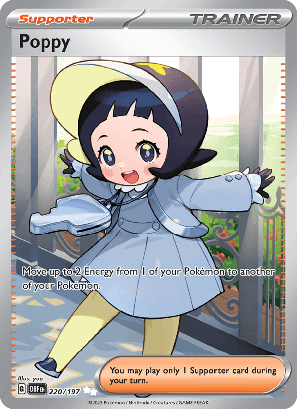Poppy - Obsidian Flames 220 - Pokemon trading card
