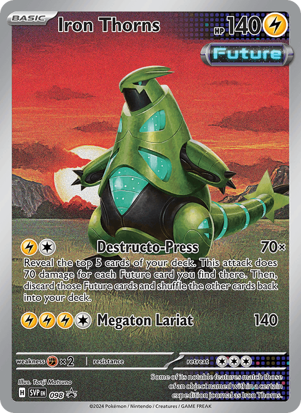 Iron Thorns - SVP Black Star Promos 098 - Pokemon trading card