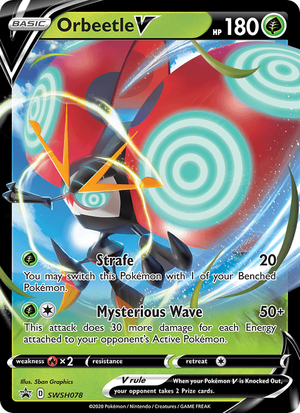 Orbeetle V - SWSH Black Star Promos SWSH078 - Pokemon trading card