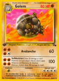 Golem - Fossil 36 - Pokemon trading card