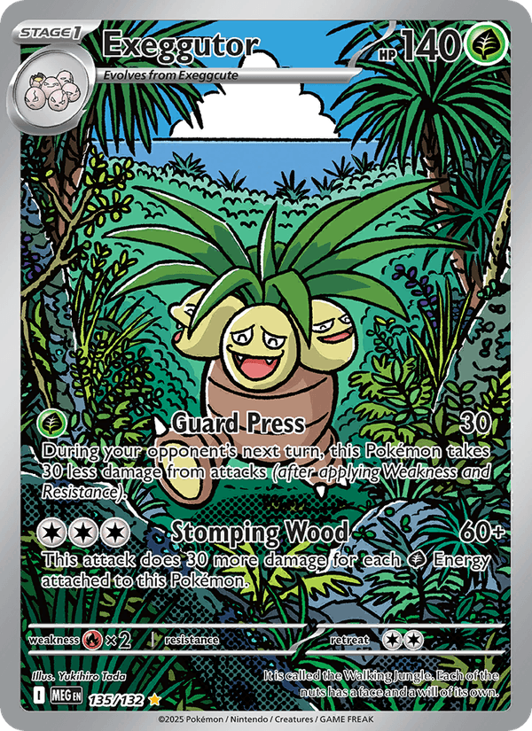 Exeggutor - Mega Evolution 135 - Pokemon trading card