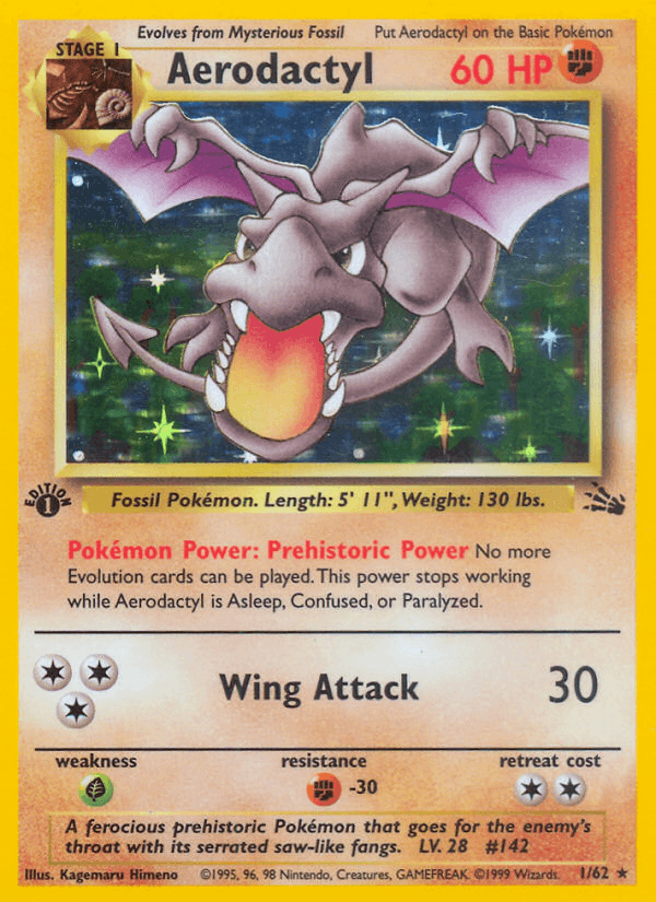 Aerodactyl - Fossil 1 - Pokemon trading card