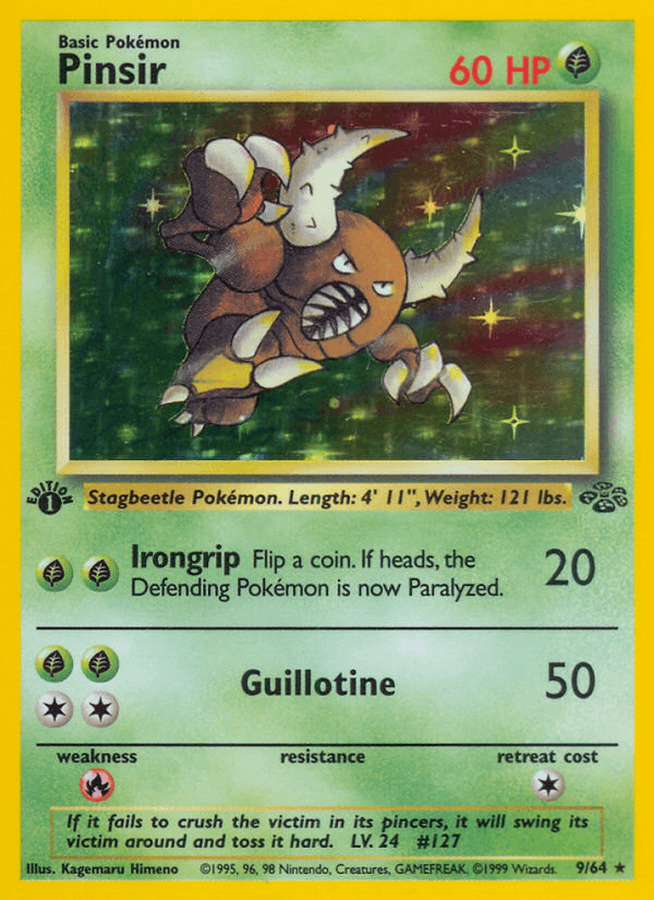 Pinsir - Jungle 9 - Pokemon trading card
