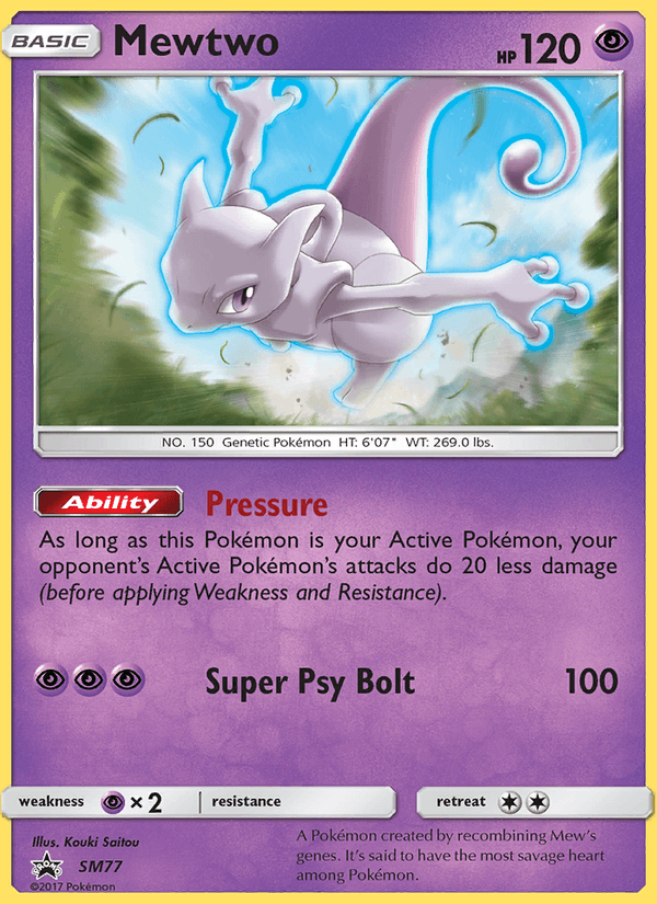 Mewtwo - SM Black Star Promos SM77 - Pokemon trading card