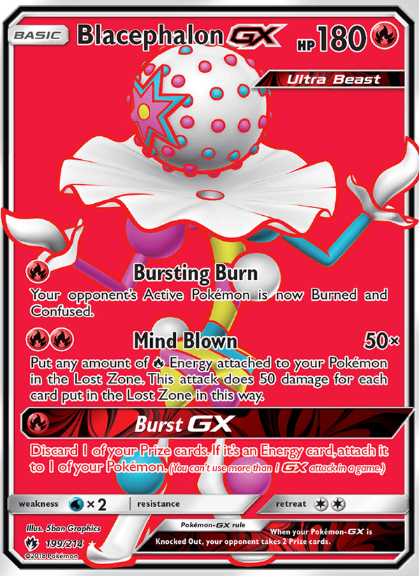 Blacephalon GX - Lost Thunder 199 - Pokemon trading card