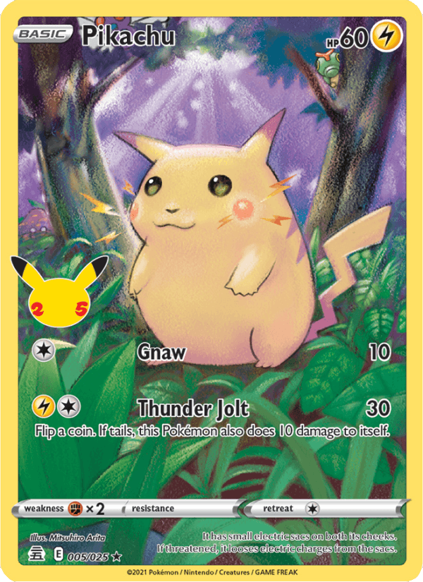 Pikachu - Celebrations 5 - Pokemon trading card