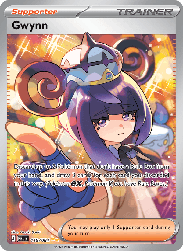 Gwynn - Pitch Black 119 - Pokemon trading card