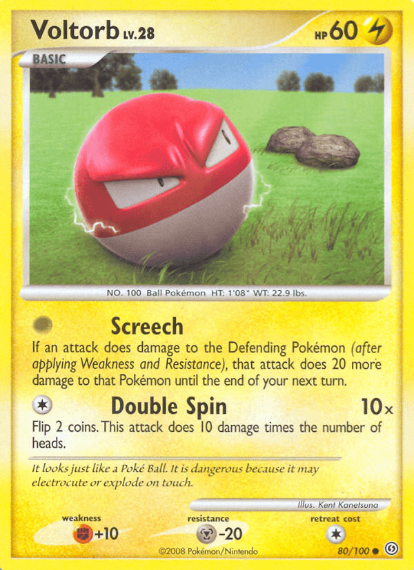 Voltorb - Stormfront 80 - Pokemon trading card