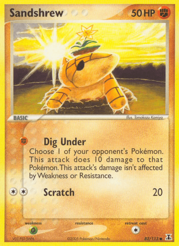 Sandshrew - Delta Species 82 - Pokemon trading card