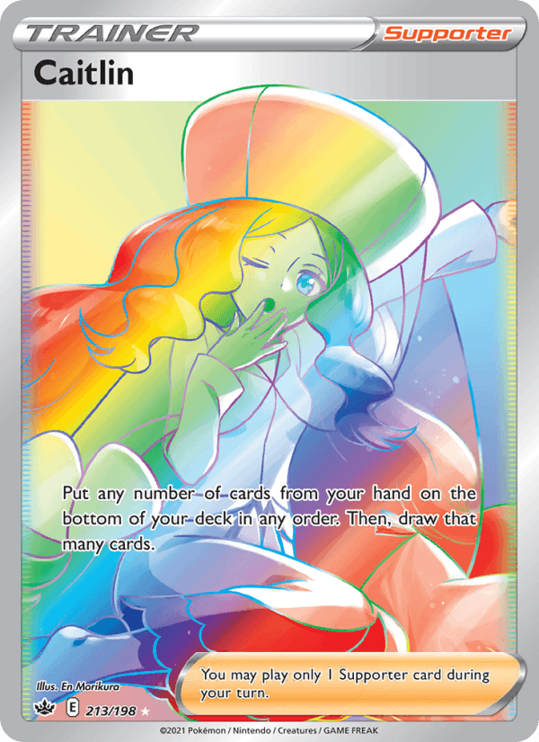 Caitlin - Chilling Reign 213 - Pokemon trading card