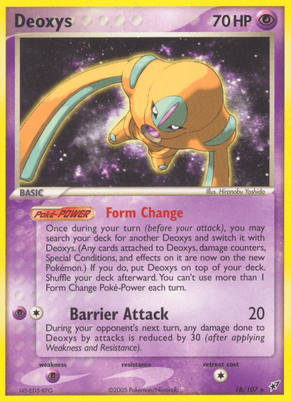 Deoxys - Deoxys 18 - Pokemon trading card