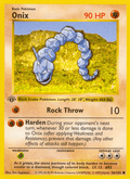 Onix - Base Set 56 - Pokemon trading card