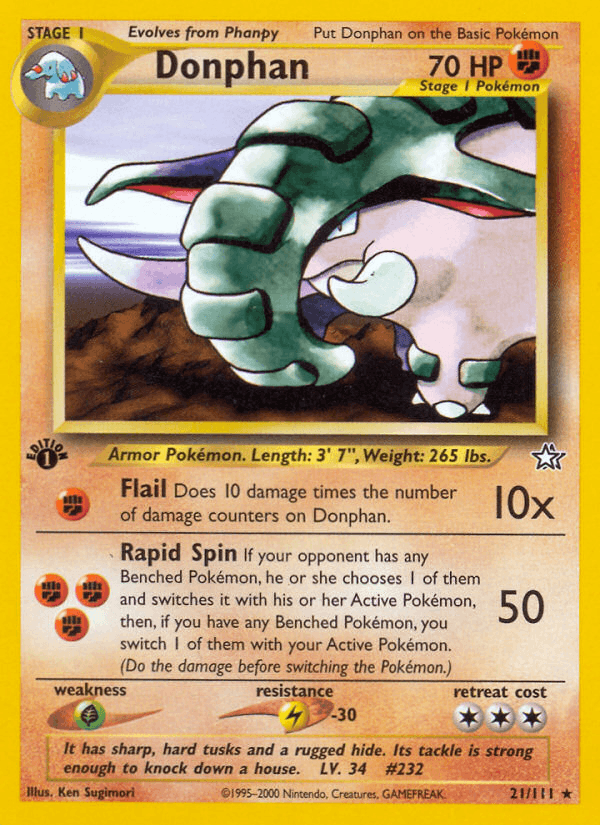 Donphan - Neo Genesis 21 - Pokemon trading card