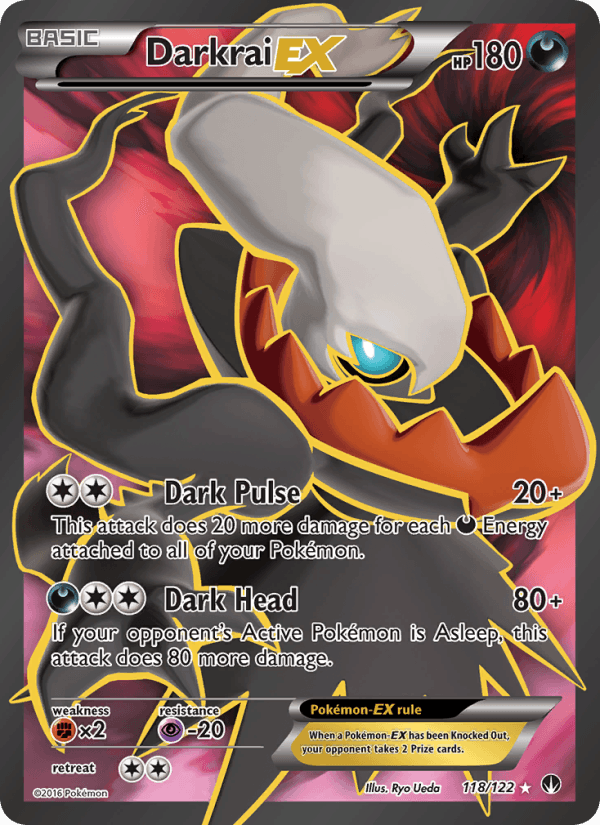 Darkrai EX - BREAKpoint 118 - Pokemon trading card