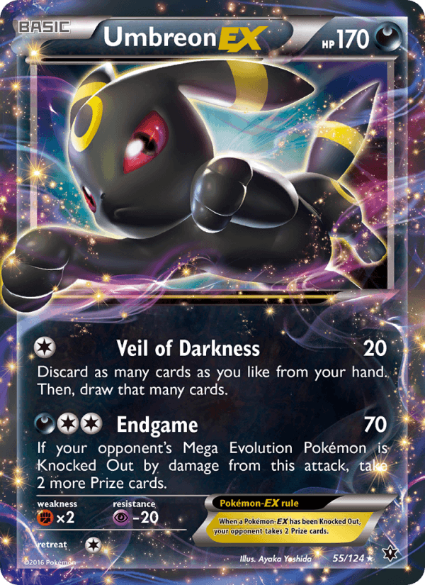 Umbreon EX - Fates Collide 55 - Pokemon trading card