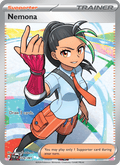 Nemona - Paldean Fates 229 - Pokemon trading card