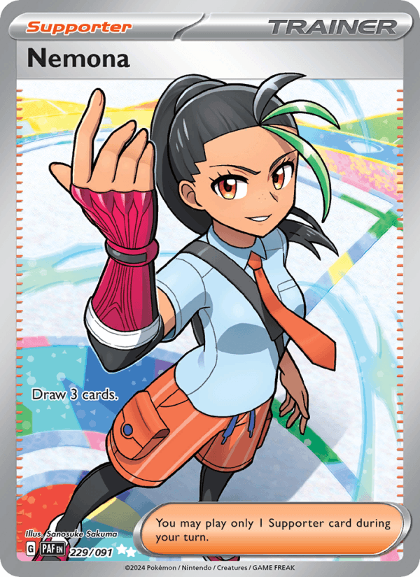 Nemona - Paldean Fates 229 - Pokemon trading card
