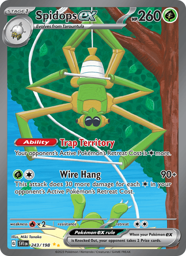 Spidops ex - Scarlet & Violet 243 - Pokemon trading card